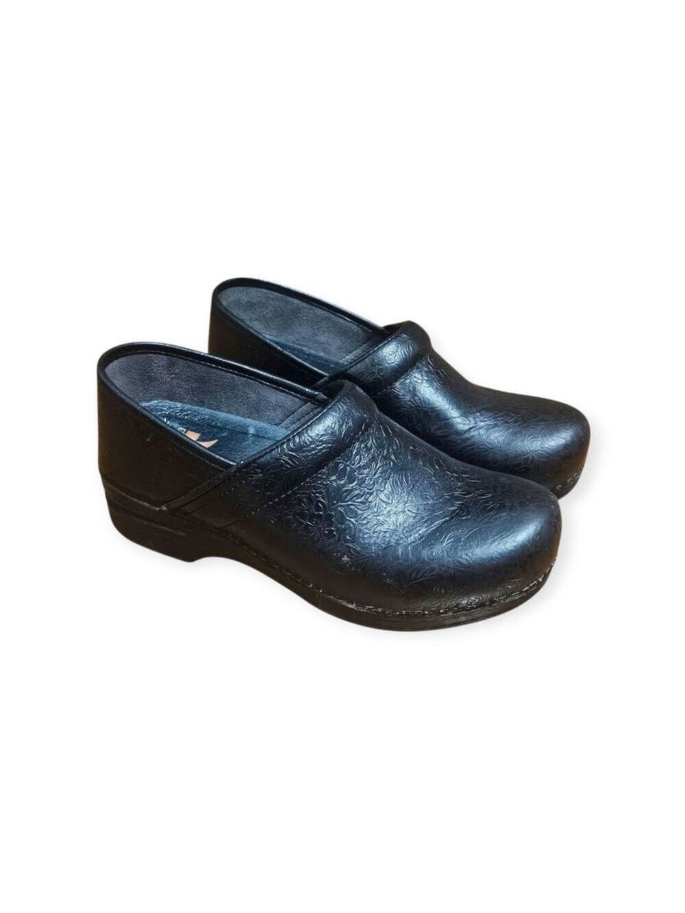 DANSKO Women's Professional Tooled Black Clogs Sz 39 - Picture 1 of 9